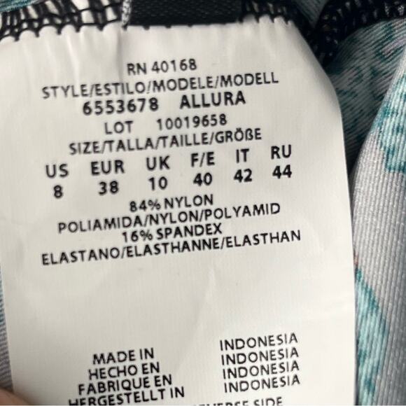 New Miraclesuit  Allura Geometric Underwire Bra Top Tankini Top - Picture 10 of 11